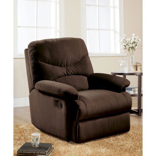 Arcadia Recliner (Motion) in Chocolate Microfiber