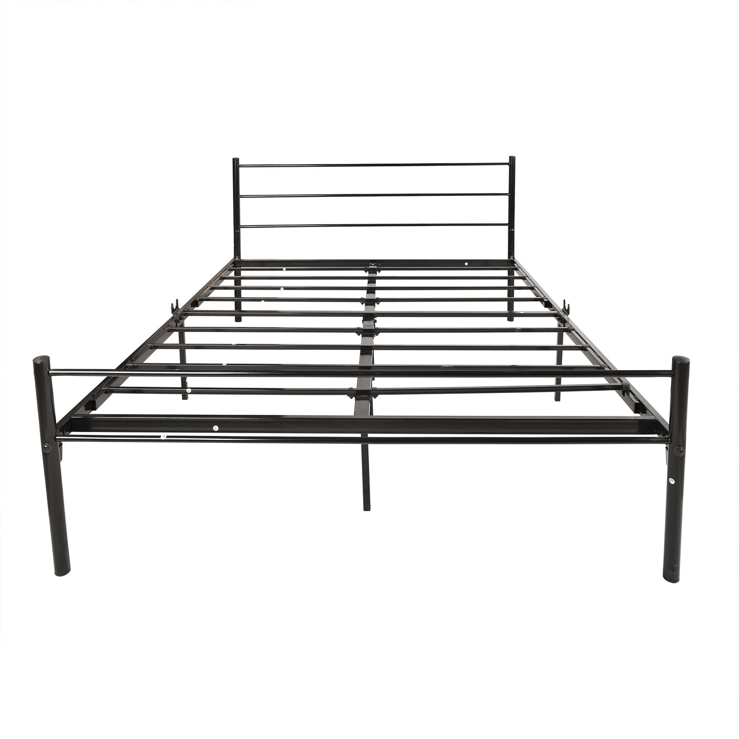 QUEEN metal platform bed frame with headboard/no box spring needed/easy to assemble black