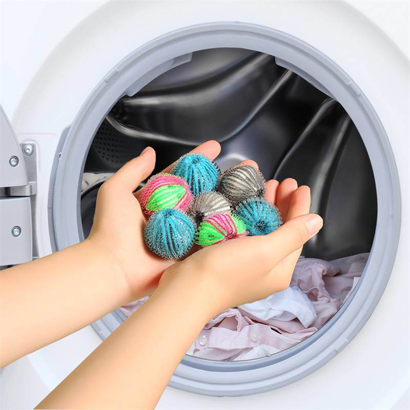 Magic Laundry Ball 12pcs Reusable Pet Hair Remover Lint Fluff Debris Fuzz Fur Removal Ball For Laundry Washing Machine Supplies