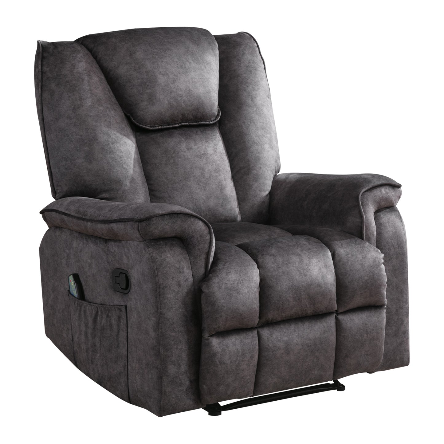 Recliner Chair for Living Room with Rocking Function and Side Pocket