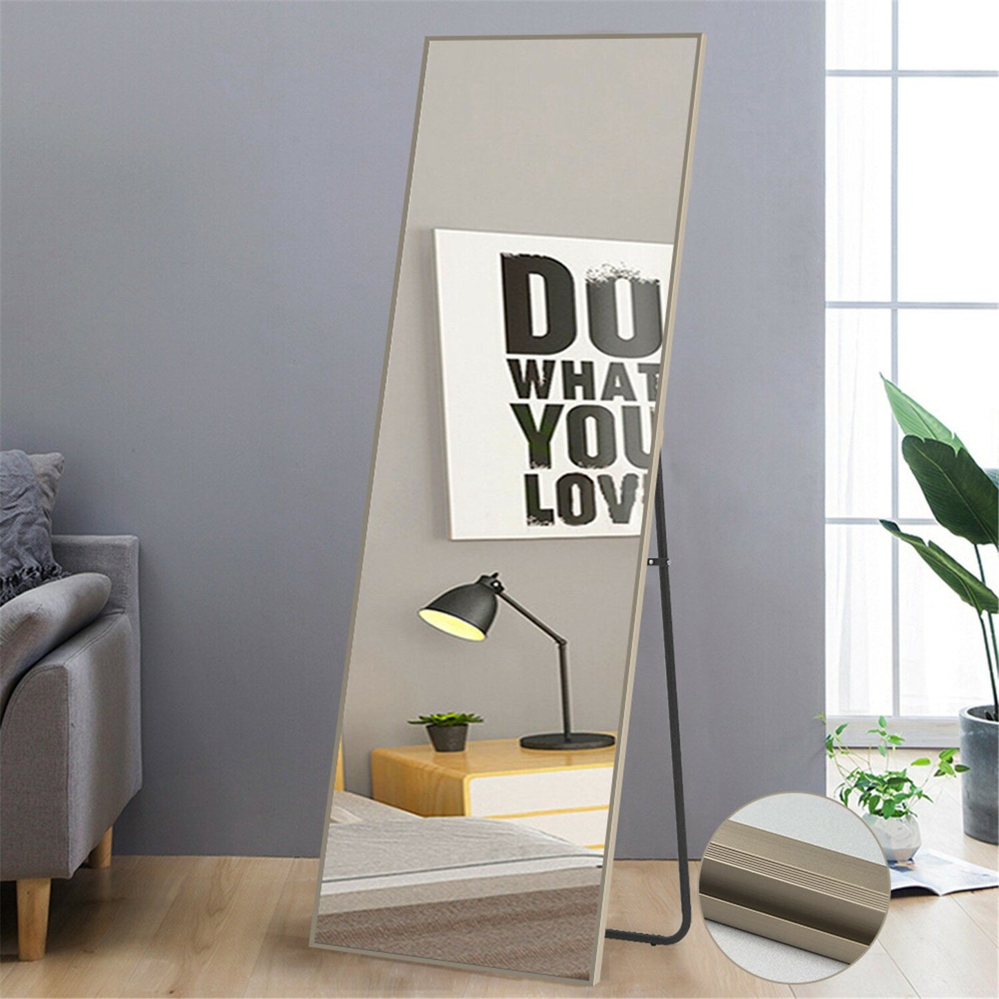 Modern Full Length Mirror, 65\" x 22\"x 1.2\"