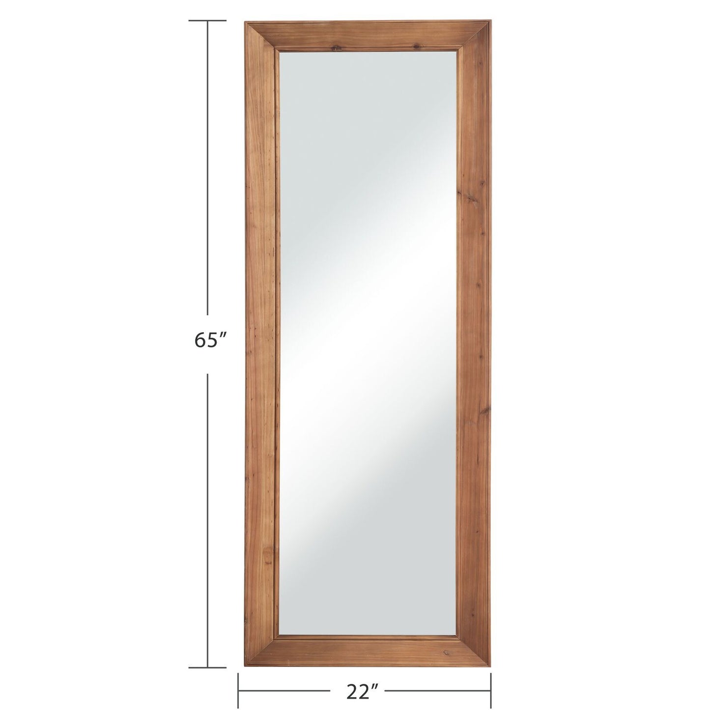 Distressed Wood Full Length Mirror