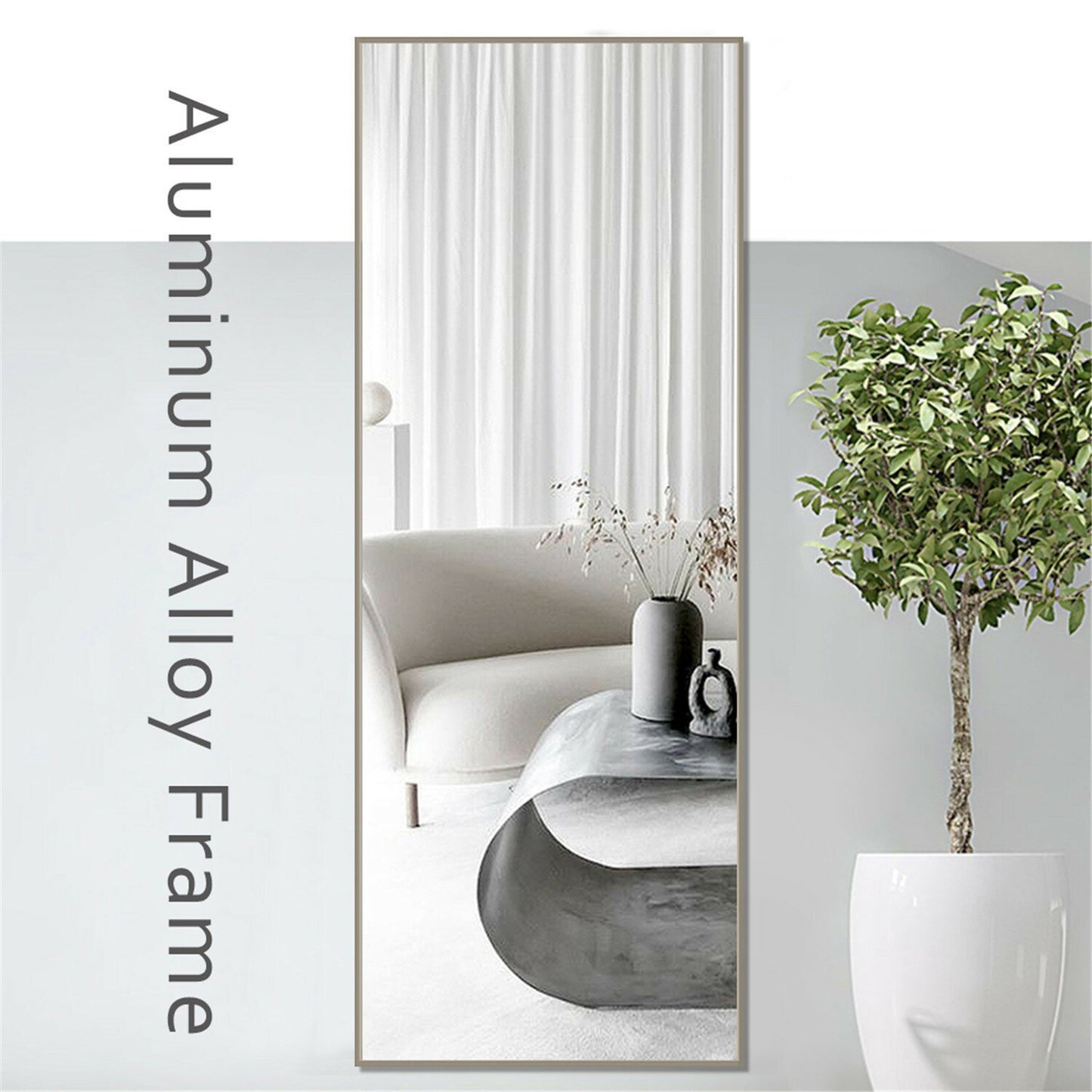 Modern Full Length Mirror, 65\" x 22\"x 1.2\"