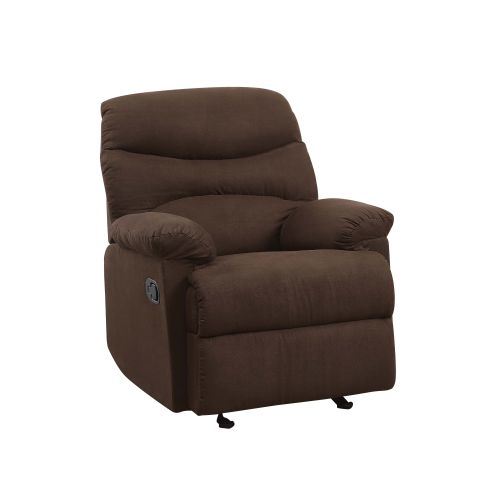 Arcadia Recliner (Motion) in Chocolate Microfiber