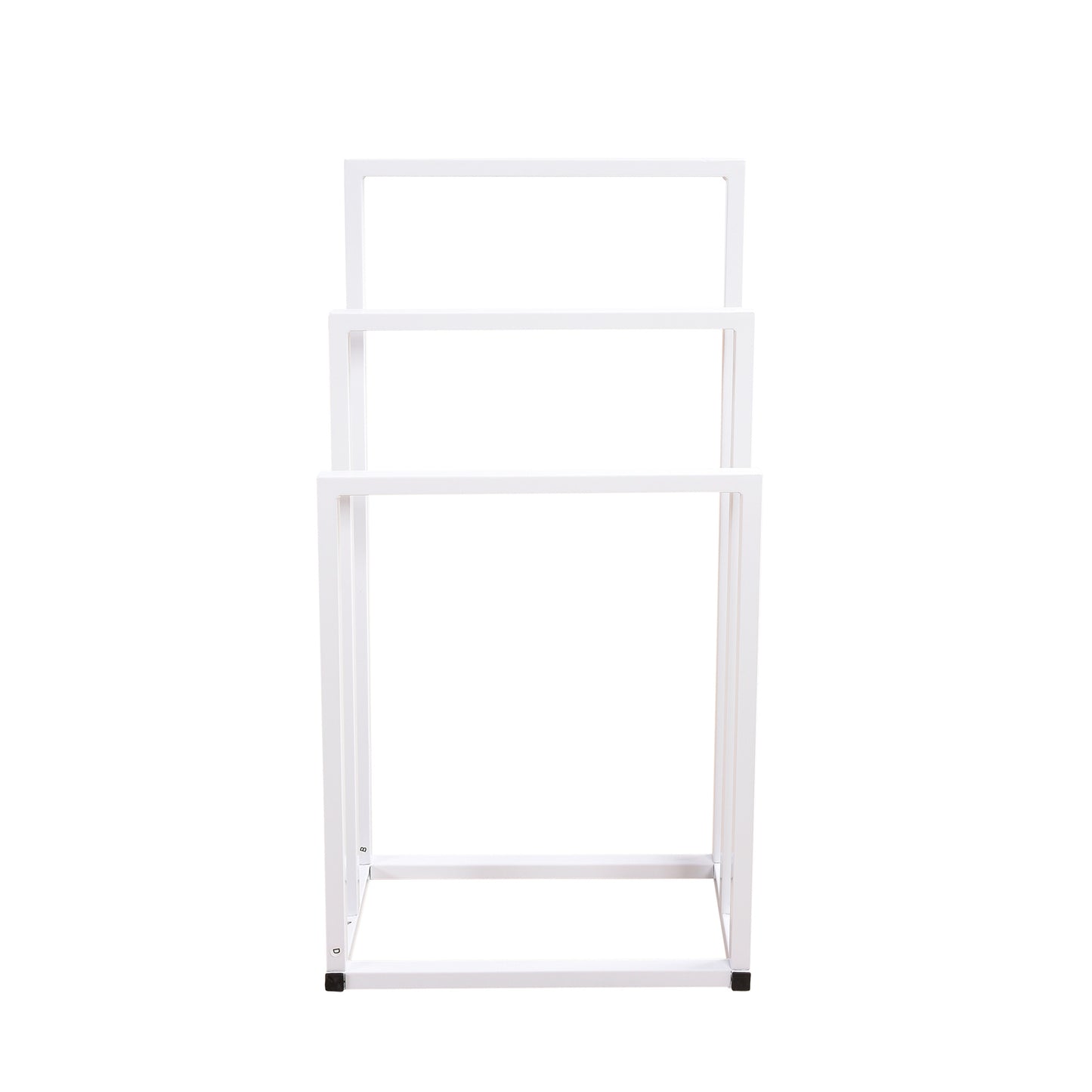 Metal Freestanding Towel Rack 3 Tiers Hand Towel Holder Organizer for Bathroom Accessories, White