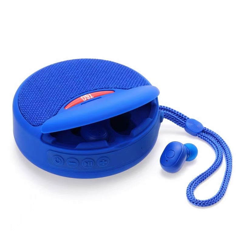 Wireless bluetooth speaker wireless earphone two-in-one TWS subwoofer stereo hands-free multi-function / TF card / FM