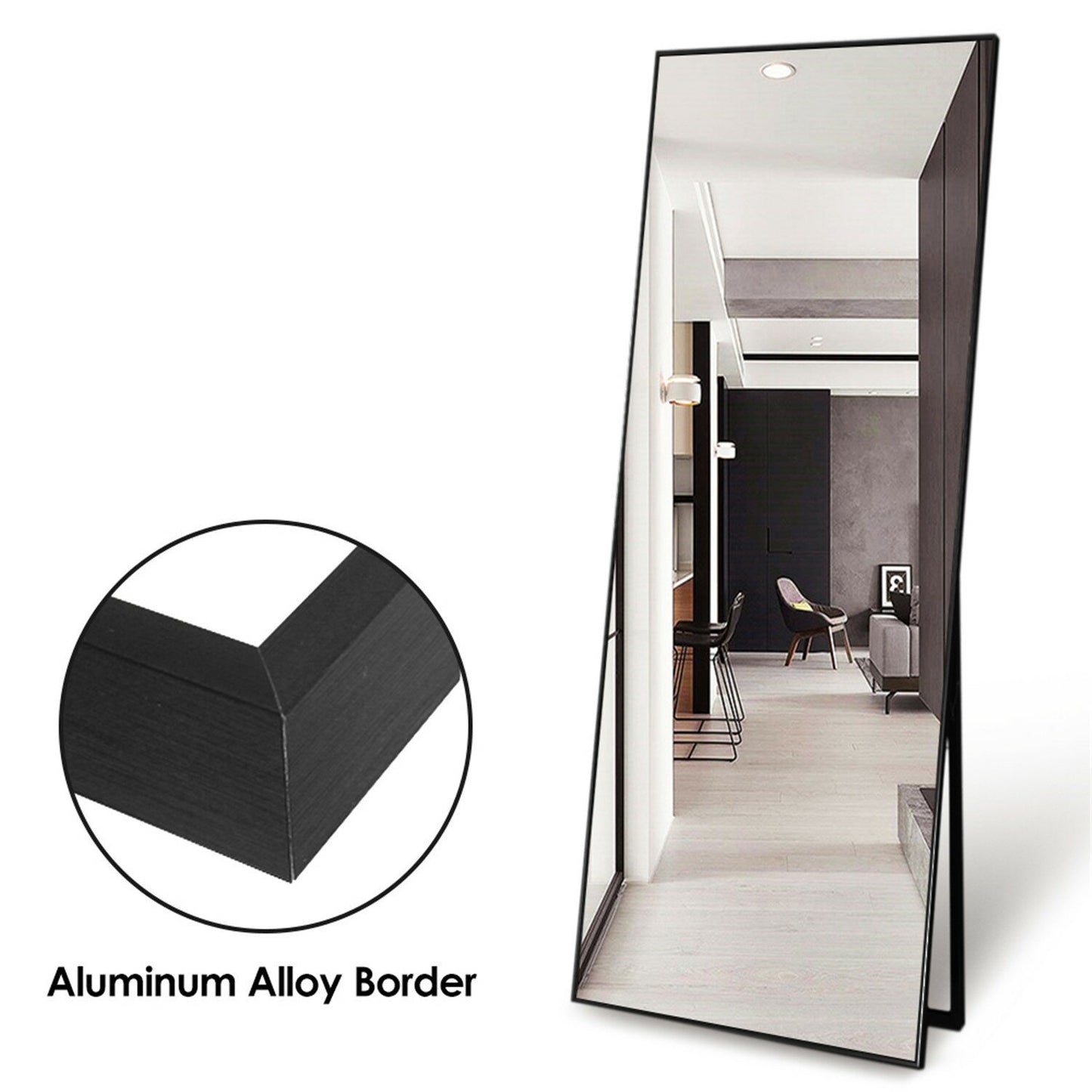 Modern Full Length Mirror, 65\" x 22\"x 1.2\"