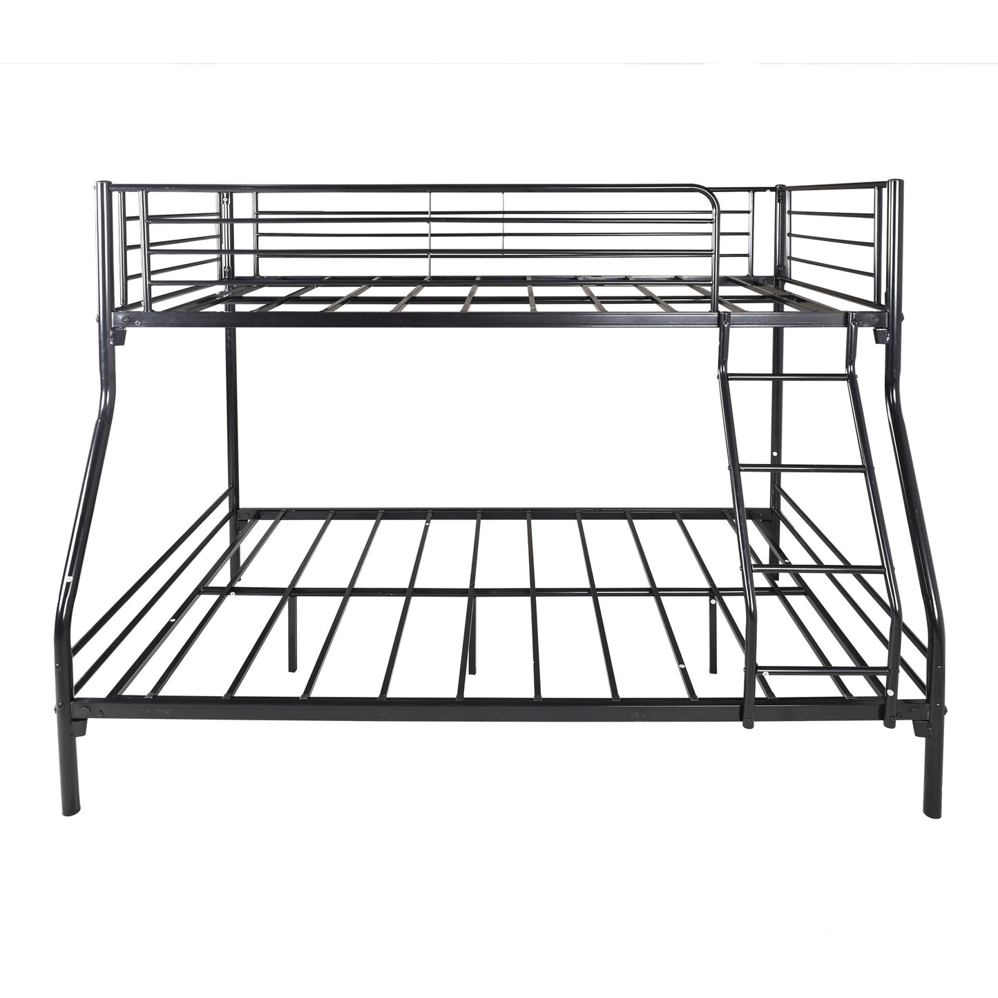 Heavy Duty Twin-Over-Full Metal Bunk Bed, Easy Assembly with Enhanced Upper-Level Guardrail