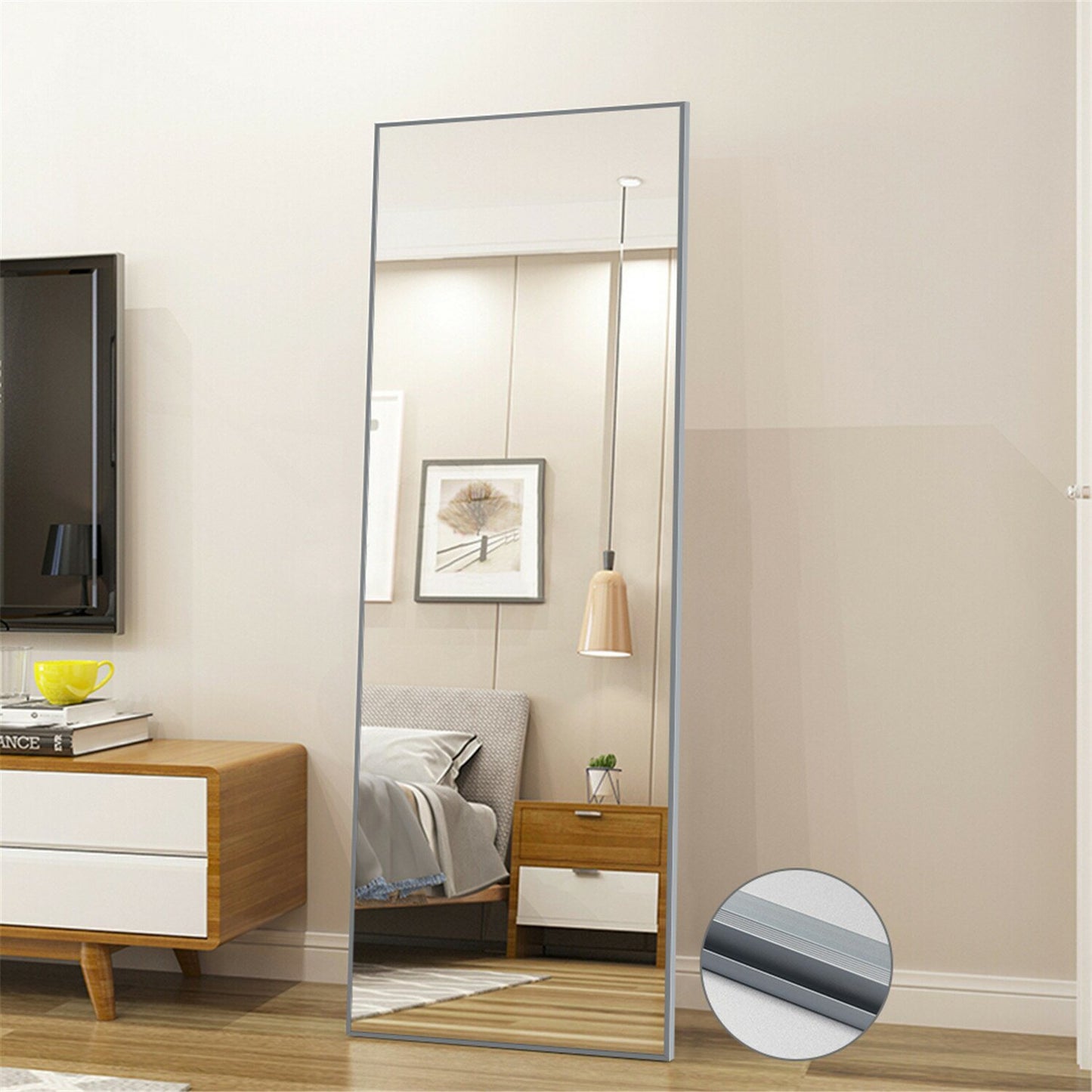 Modern Full Length Mirror, 65\" x 22\"x 1.2\"