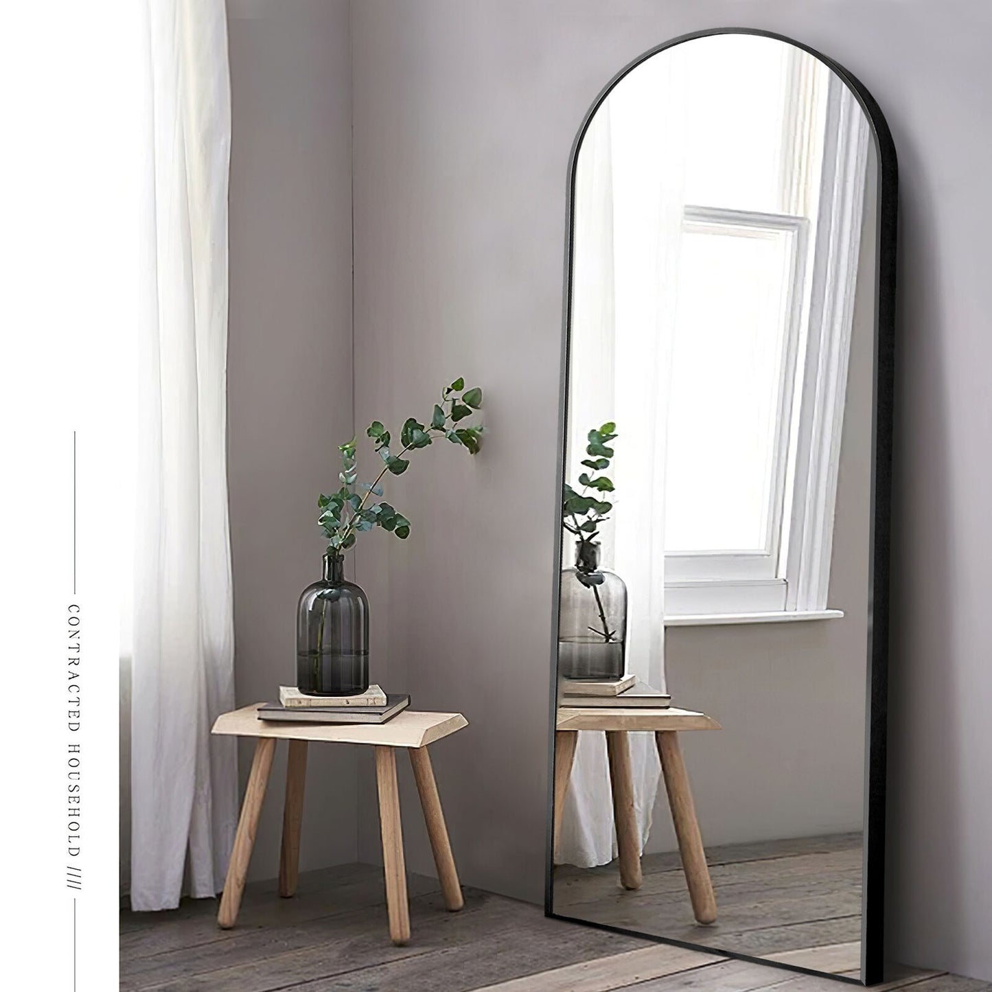 Modern Arch-top Full Length Mirror