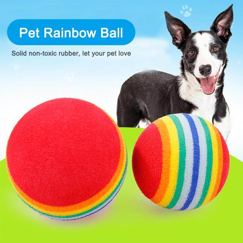 Colorful Ball Interactive Pet Products Kitten Play Chewing Rattle Scratch Ball Training Pet Supplies