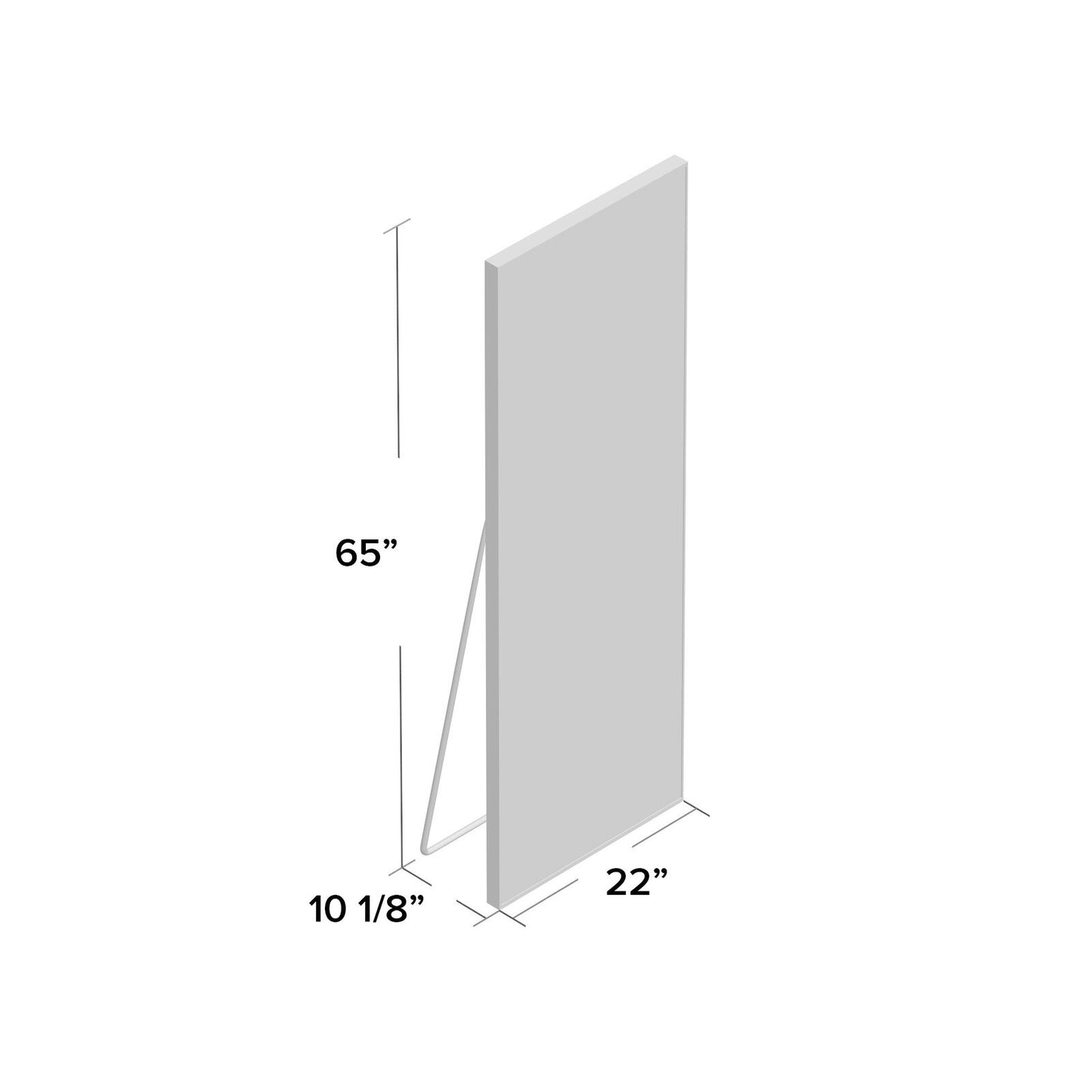 Modern Full Length Mirror, 65\" x 22\"x 1.2\"