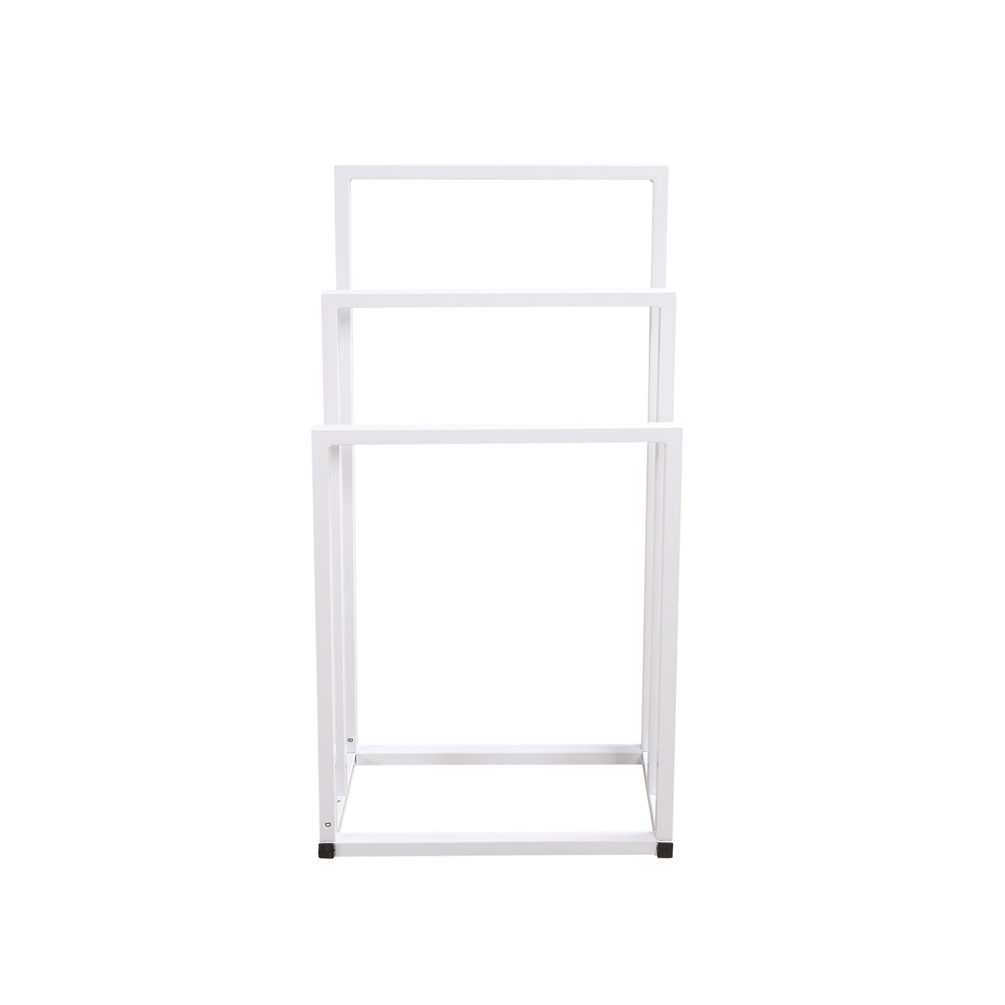 Metal Freestanding Towel Rack 3 Tiers Hand Towel Holder Organizer for Bathroom Accessories, White