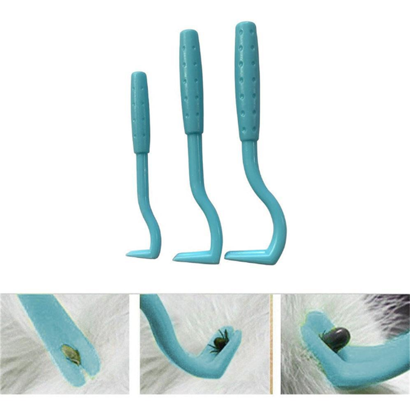 Pet Lice Removal Tool Double Tooth Lice Cats And Dogs Cleaning Supplies Mites Twist Hook Pet Supplie