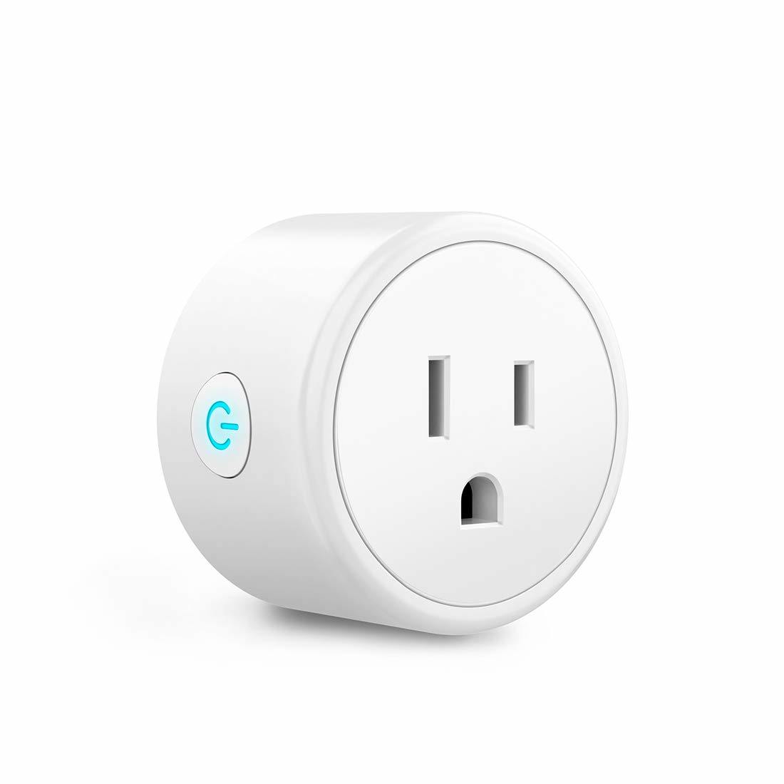 Bluetooth WiFi Smart Plug - Smart Outlets Work with Alexa; Google Home Assistant; Remote Control Plugs with Timer Function; ETL/FCC/Rohs Listed Socket