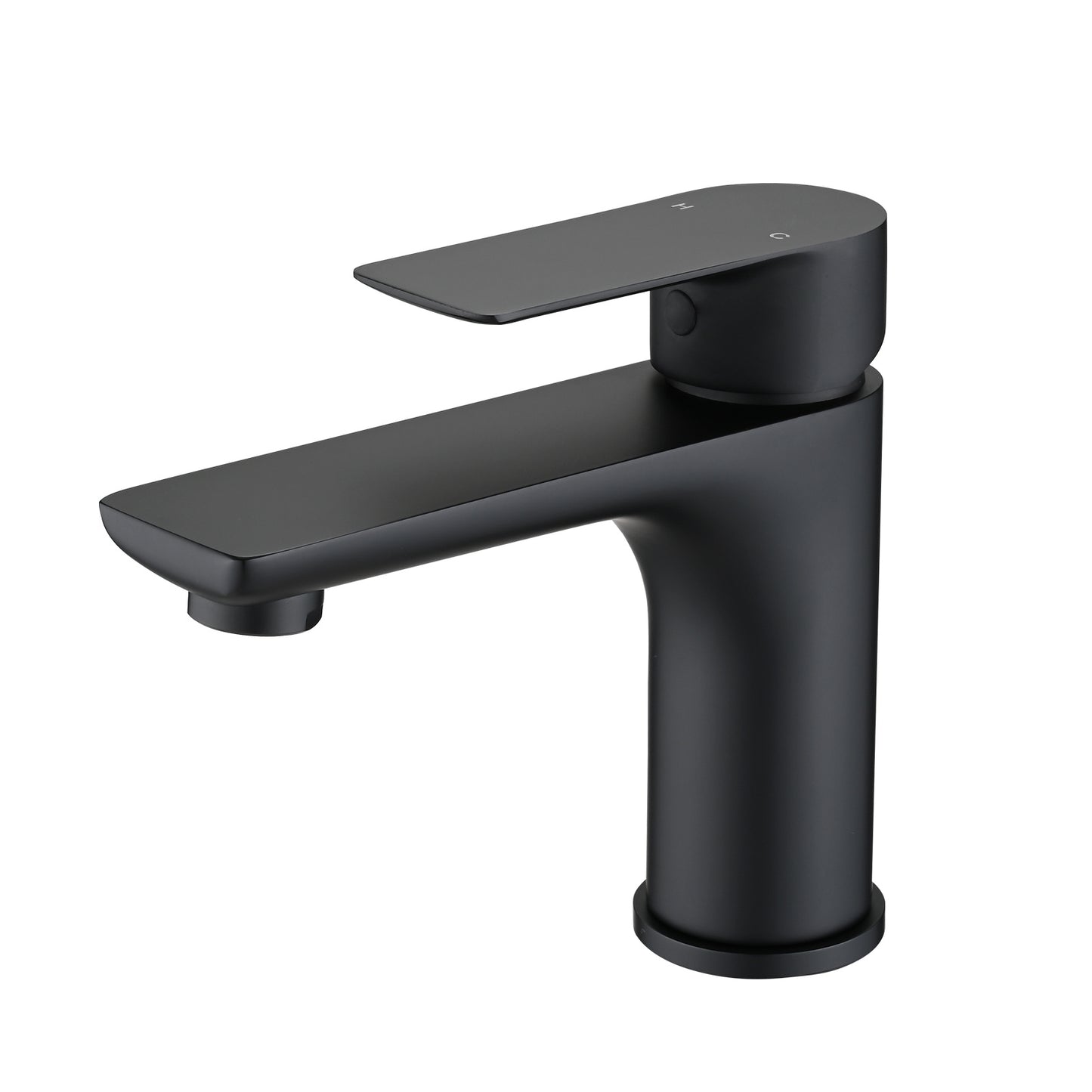 Brass Single Handle Lavatory Basin Sink Faucet Matte Black