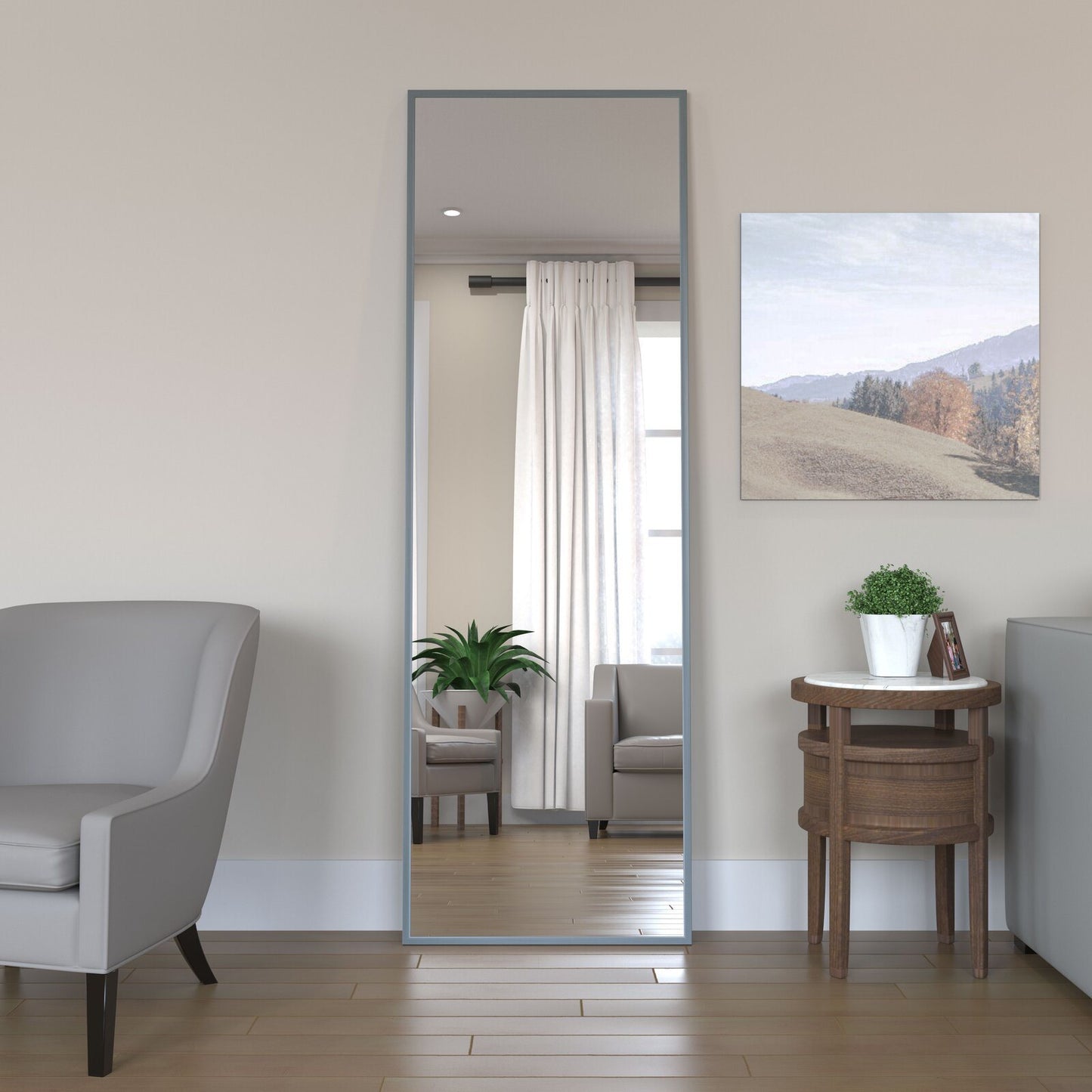 Modern Full Length Mirror, 65\" x 22\"x 1.2\"