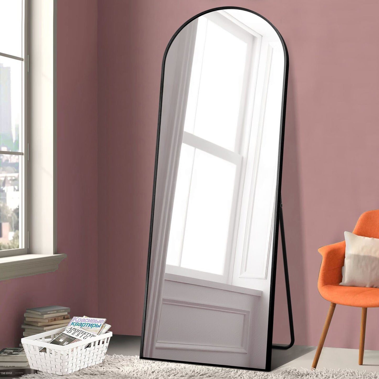 Modern Arch-top Full Length Mirror