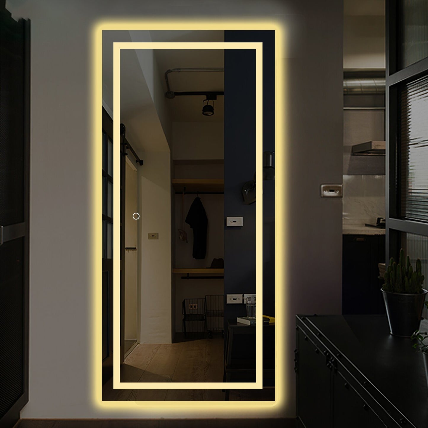 LED Lighted Full Length Mirror