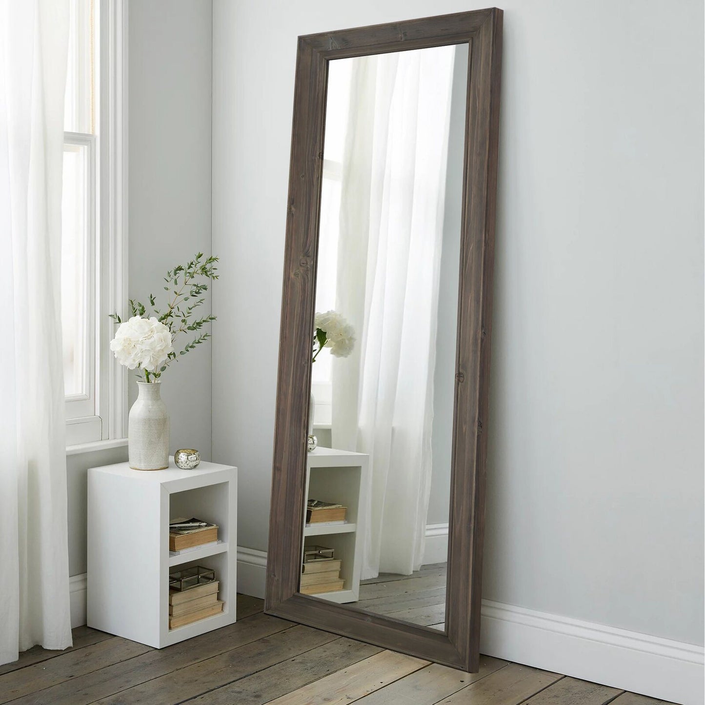 Distressed Wood Full Length Mirror