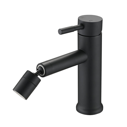 CERYPSA Zaucet Matte Black Bathroom Faucet 2Mode 360°Rotating Aerator