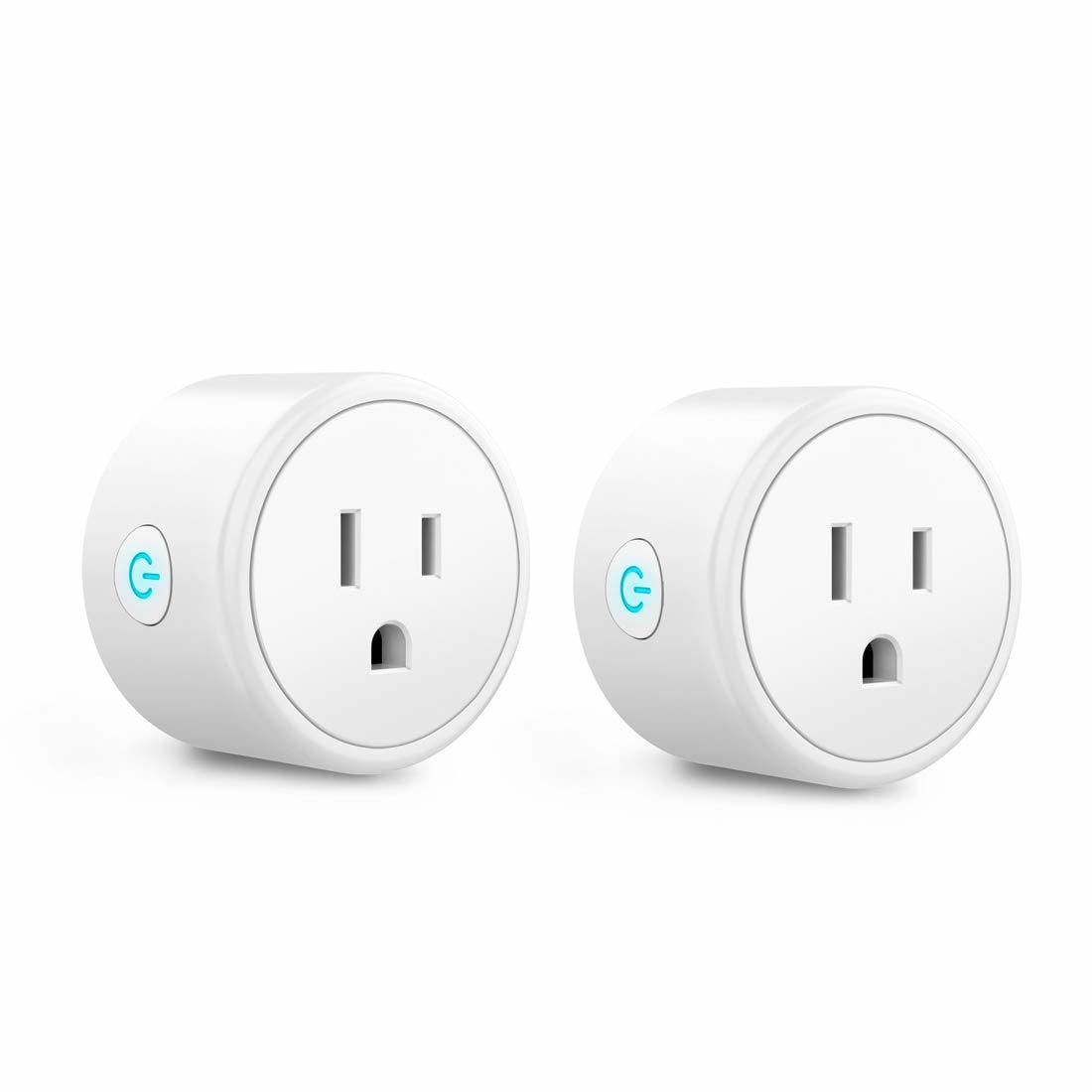 Bluetooth WiFi Smart Plug - Smart Outlets Work with Alexa; Google Home Assistant; Remote Control Plugs with Timer Function; ETL/FCC/Rohs Listed Socket