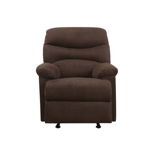 Arcadia Recliner (Motion) in Chocolate Microfiber