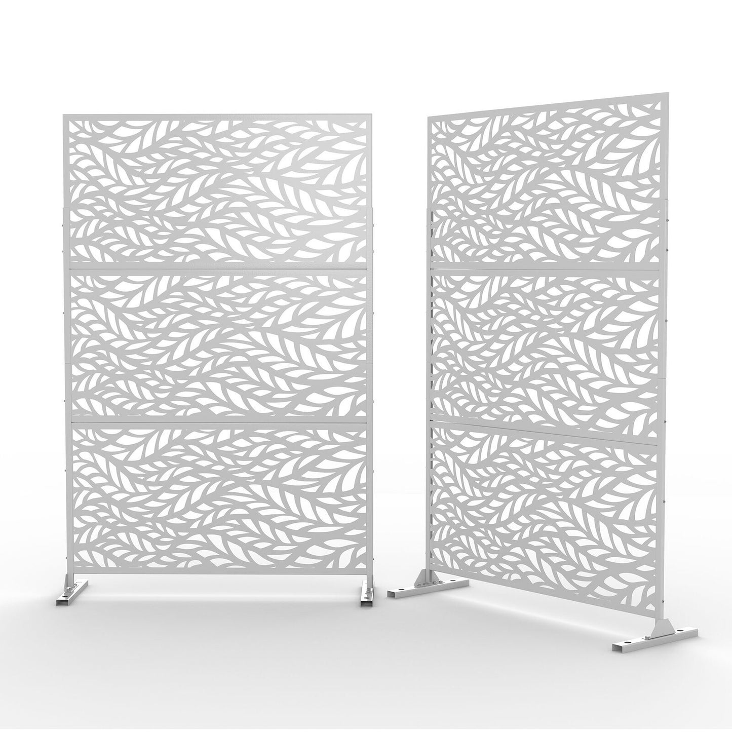 6.5 ft. H x 4 ft. W Laser Cut Metal Privacy Screen, 24"*48"*3 panels