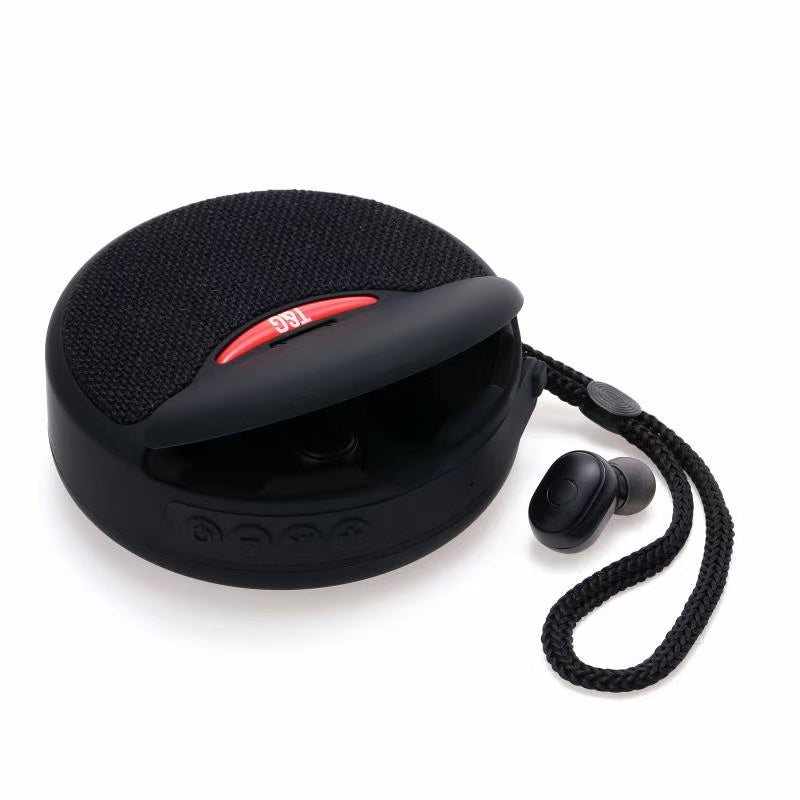 Wireless bluetooth speaker wireless earphone two-in-one TWS subwoofer stereo hands-free multi-function / TF card / FM