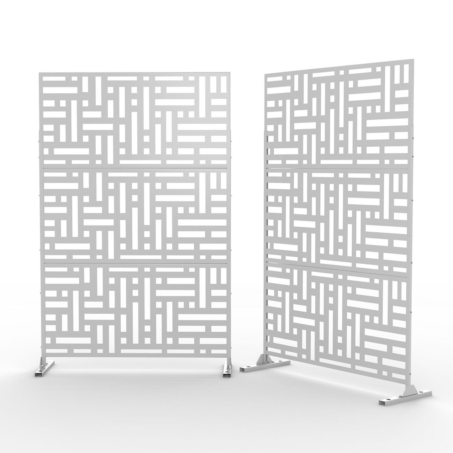 6.33 ft. H x 3.93 ft. W Laser Cut Metal Privacy Screen,24"*48"* 3 panels