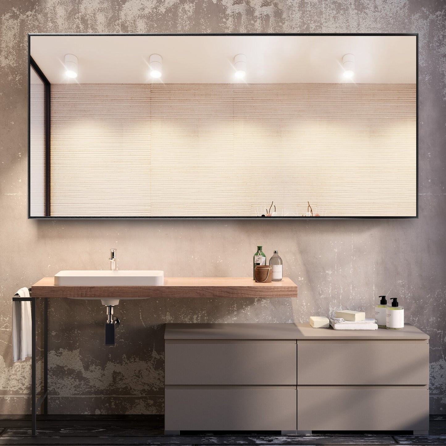 Chic Oversize Bathroom/Vanity Mirror