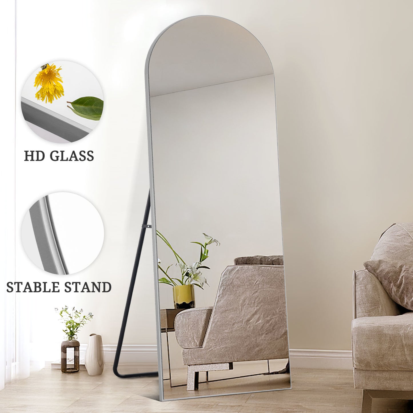 Chic Arch-top Full Length Mirror