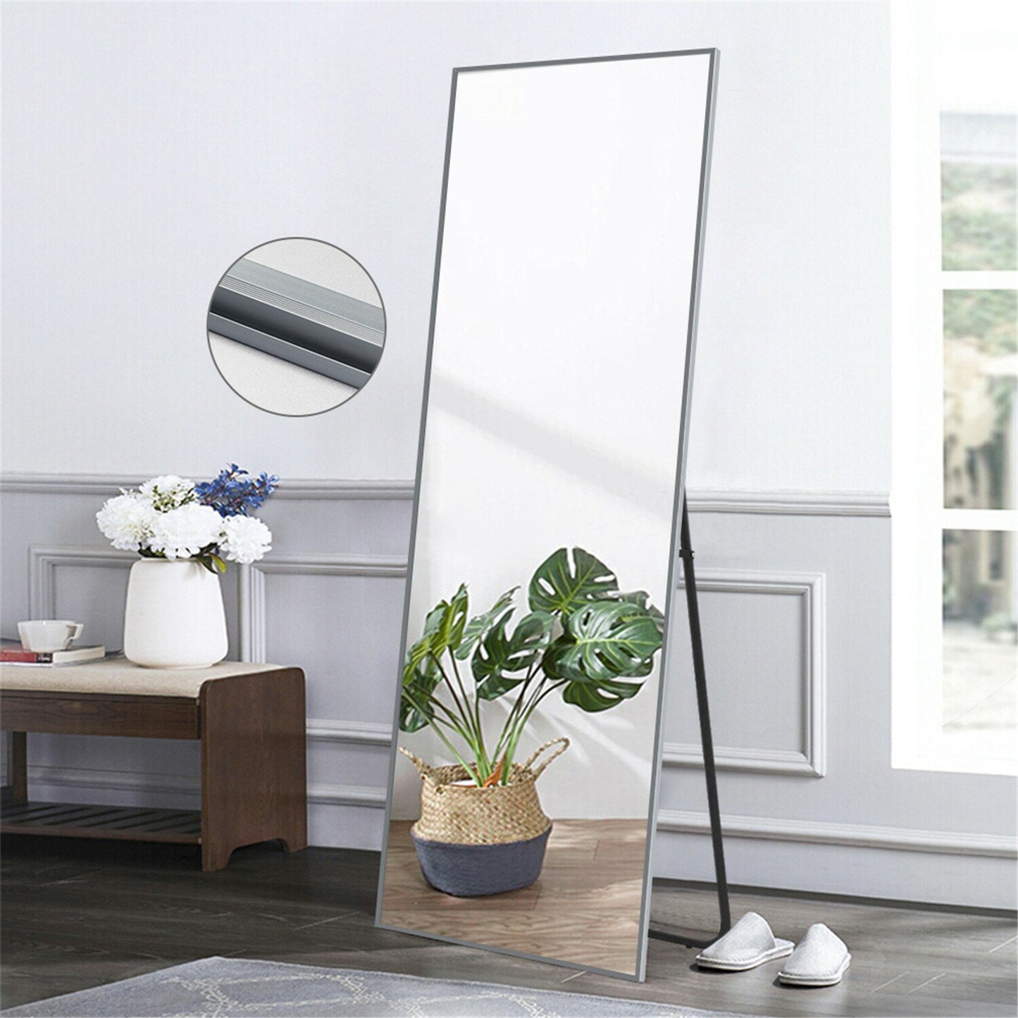 Modern Full Length Mirror, 65\" x 22\"x 1.2\"